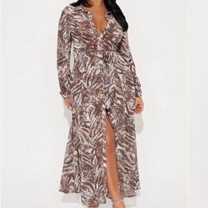 Wild About You Animal Print Dress